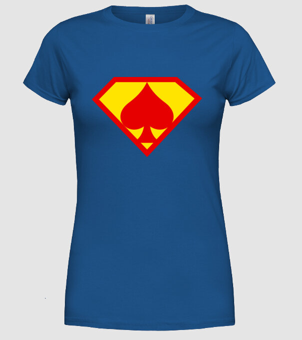 Supersportiv JUCĂTOR DE POKER model albastru regal pe tricou