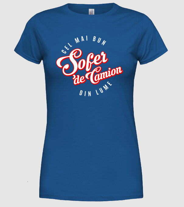 Cel mai bun ȘOFER DE CAMION din lume model albastru regal pe tricou