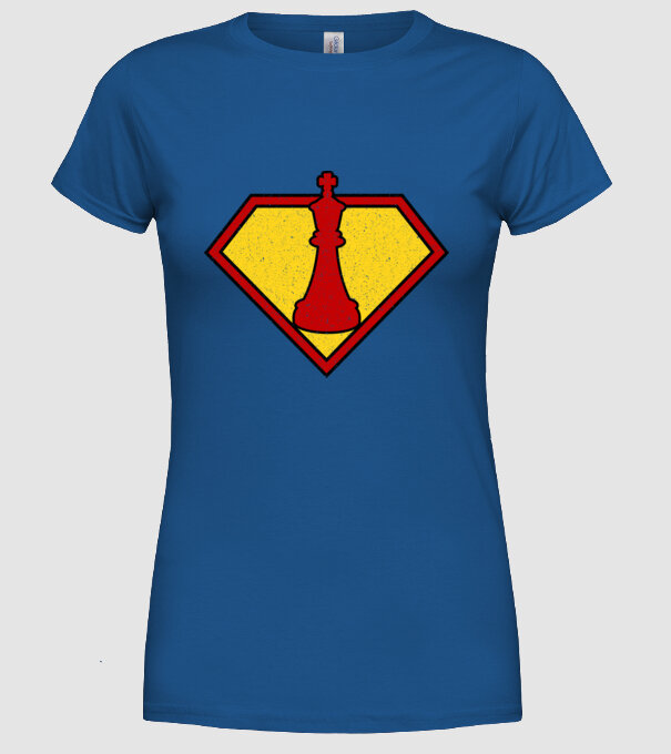SuperChess rege model albastru regal pe tricou