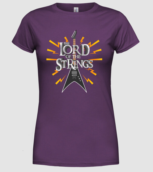 Lord of the Strings model mov pe tricou