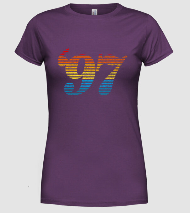 Retro Birthday 1997 model mov pe tricou