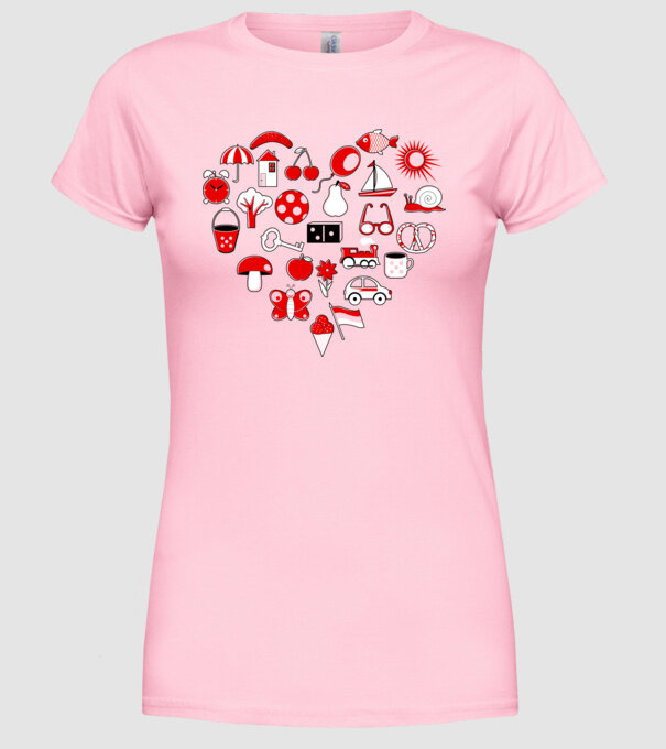 simboluri.ai model roz deschis pe tricou