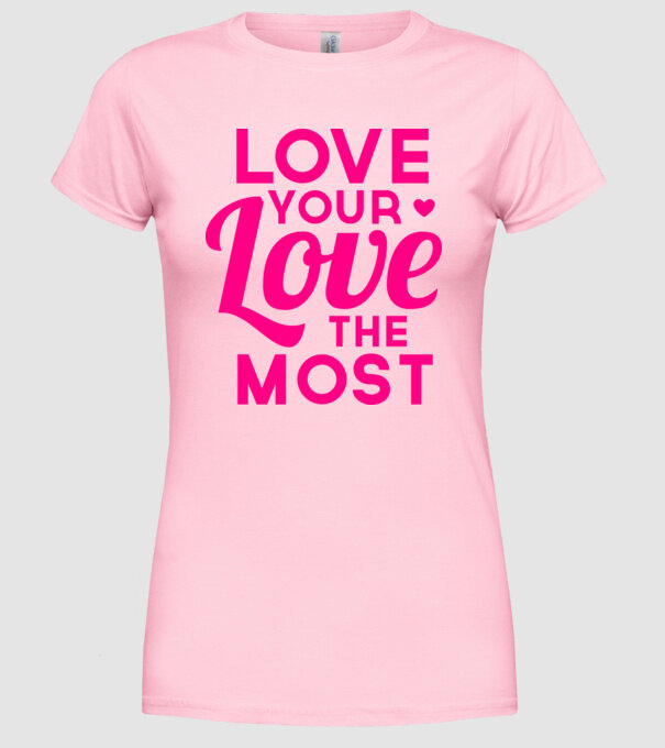 love most model roz deschis pe tricou