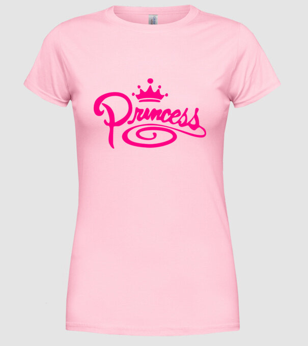 Princess model roz deschis pe tricou