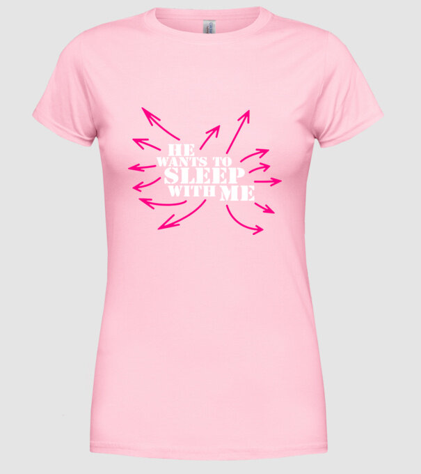sleep with me model roz deschis pe tricou