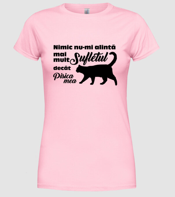 Nimic nu-mi alintă mai mult sufletul decât pisica mea model roz deschis pe tricou