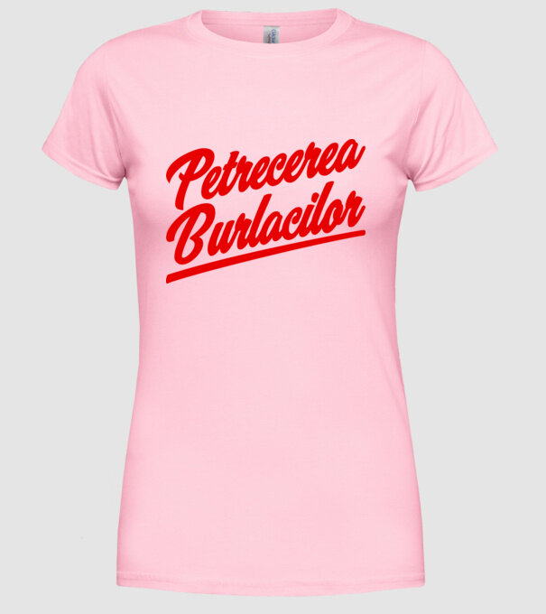 petrecerea burlăcițelor model roz deschis pe tricou