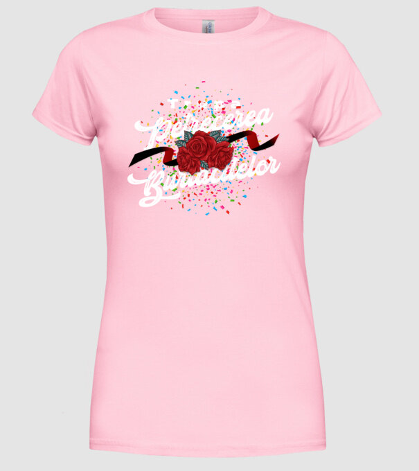 Trupa Petrecerea burlăcitelor model roz deschis pe tricou
