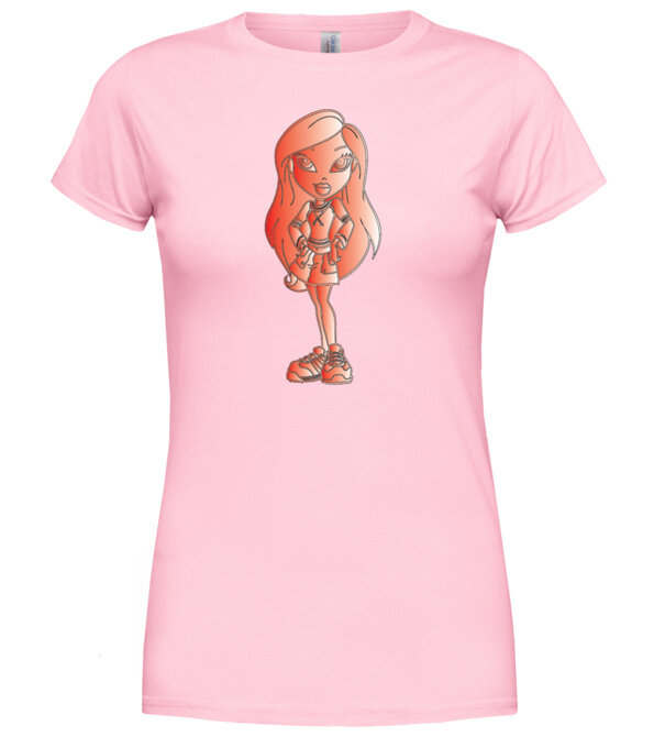  model  pe tricou