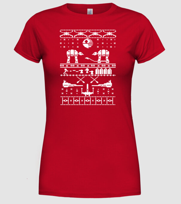 crăciun cu Walker model roșu pe tricou