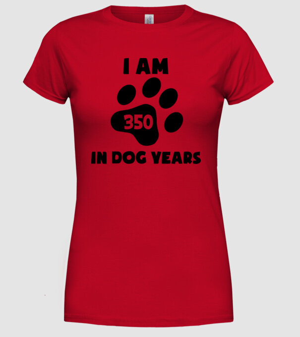 Dog Year - 350 model roșu pe tricou