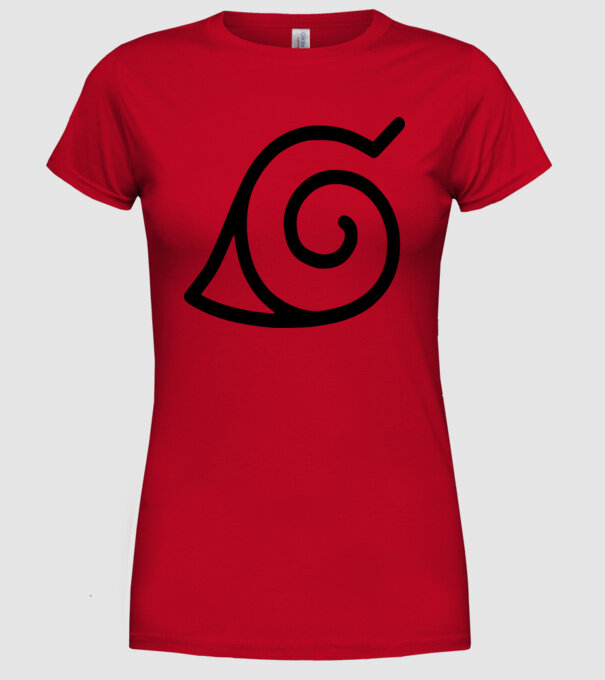 simbol naruto model roșu pe tricou