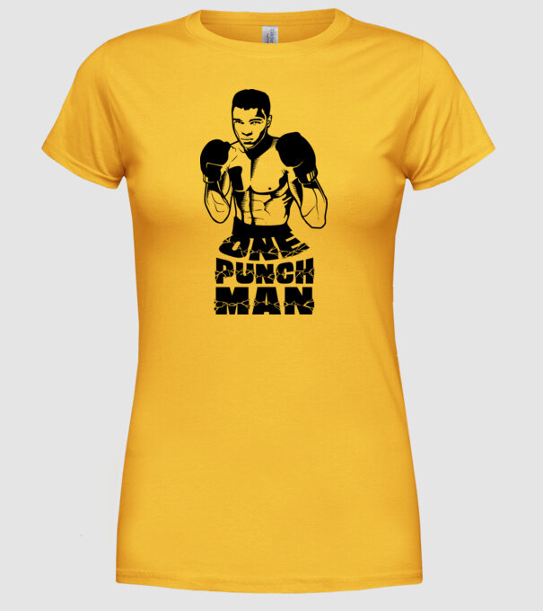 Ali = One punch man model galben pe tricou