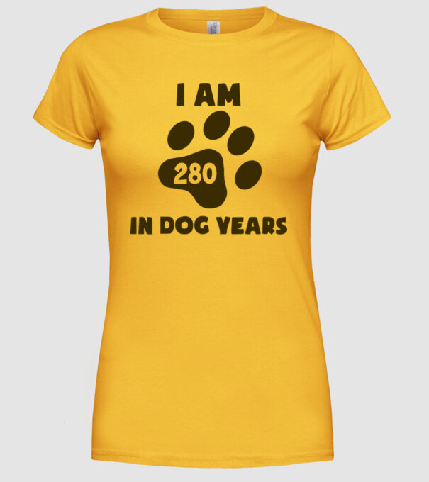 Dog Year - 280 model galben pe tricou