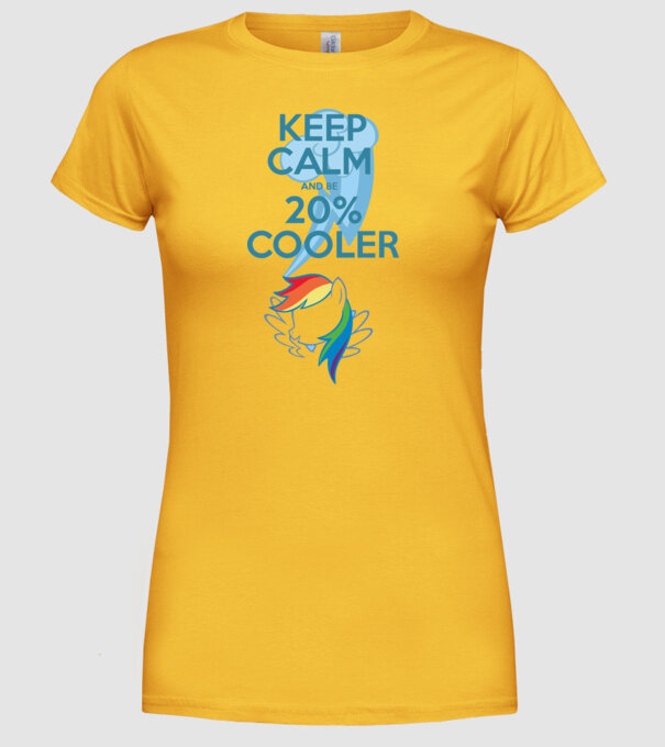 Rainbow Dash model galben pe tricou