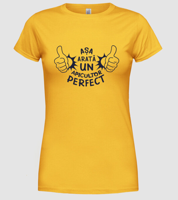 Așa arată un APICULTOR perfect model galben pe tricou
