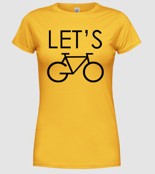Let's go model galben pe tricou