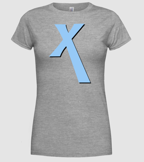 ExcaX model gri pe tricou