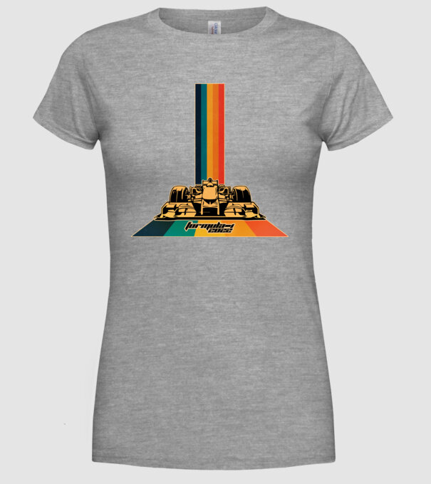 f1 retro car model gri pe tricou