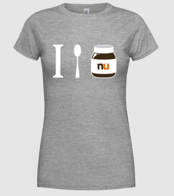 i love nutella model gri pe tricou