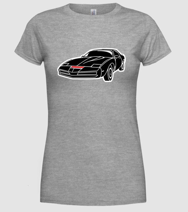 Kitt 3C.eps model gri pe tricou