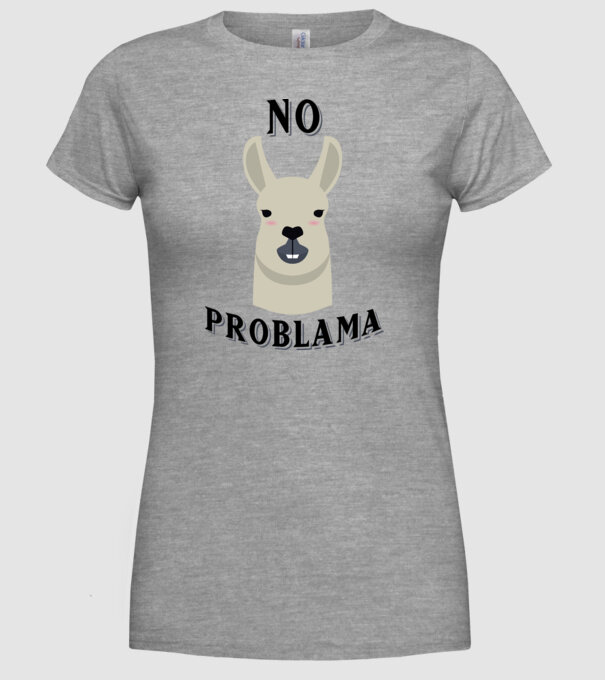 No problama model gri pe tricou