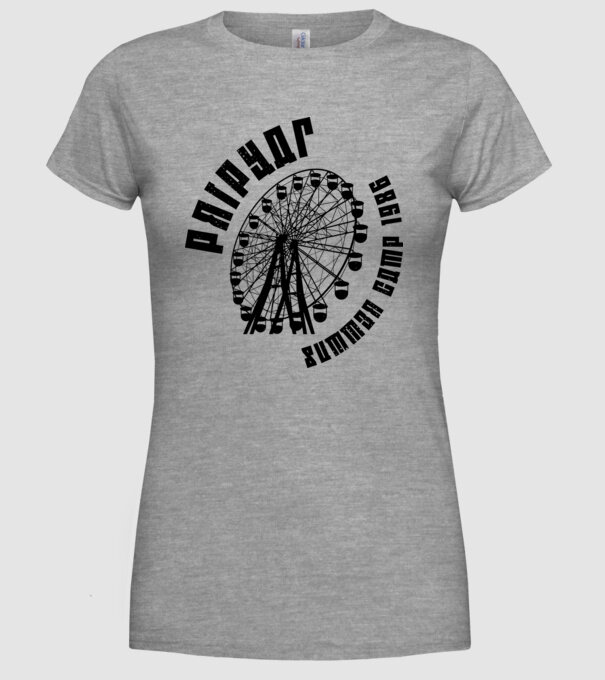 Prypiat summer camp model gri pe tricou