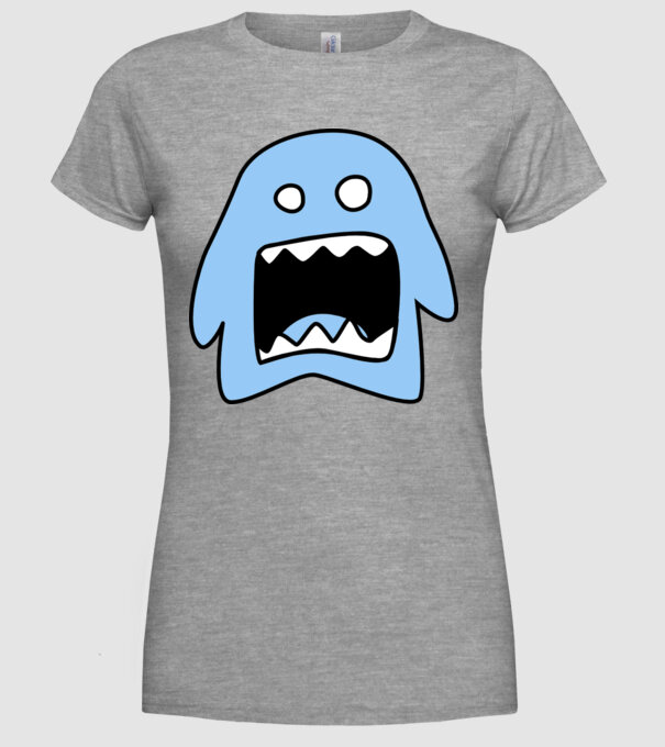 monstru model gri pe tricou