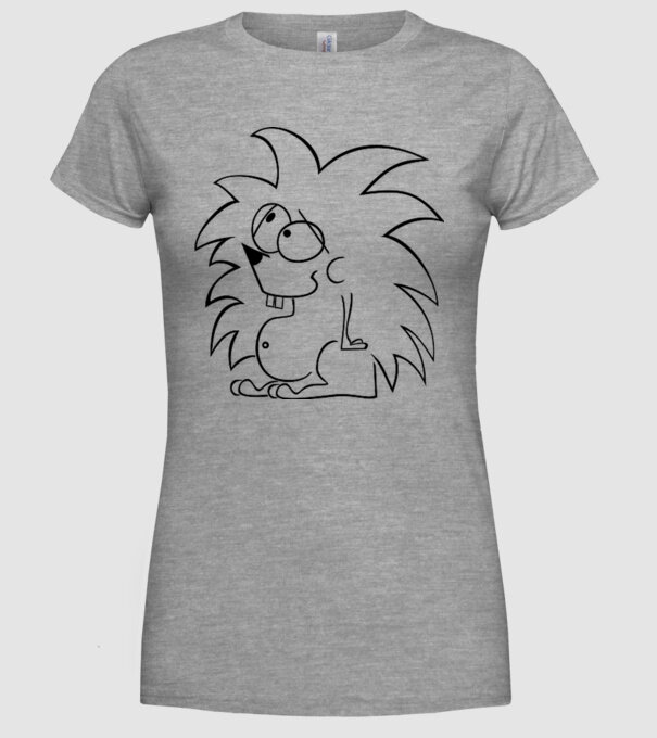 Arici model gri pe tricou