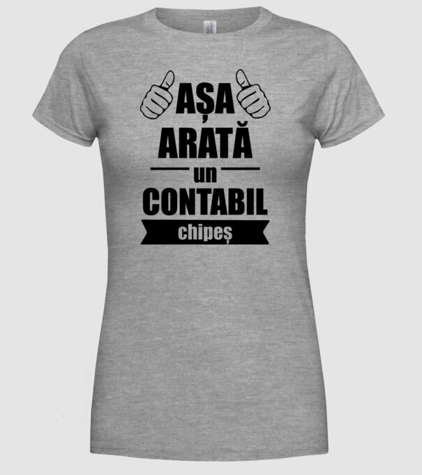 așa arată un contabil chipeș model gri pe tricou