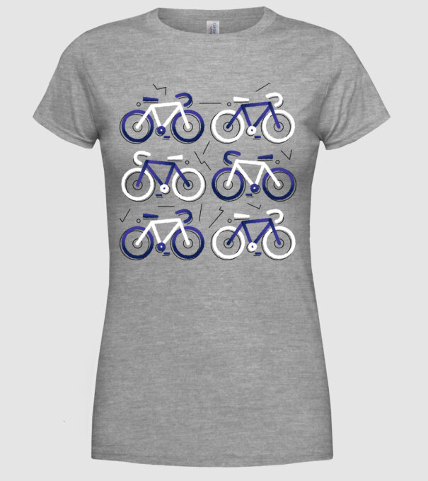 Bikes model gri pe tricou
