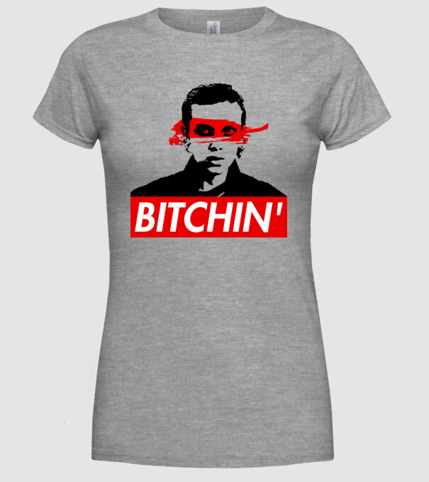bitchin eleven model gri pe tricou