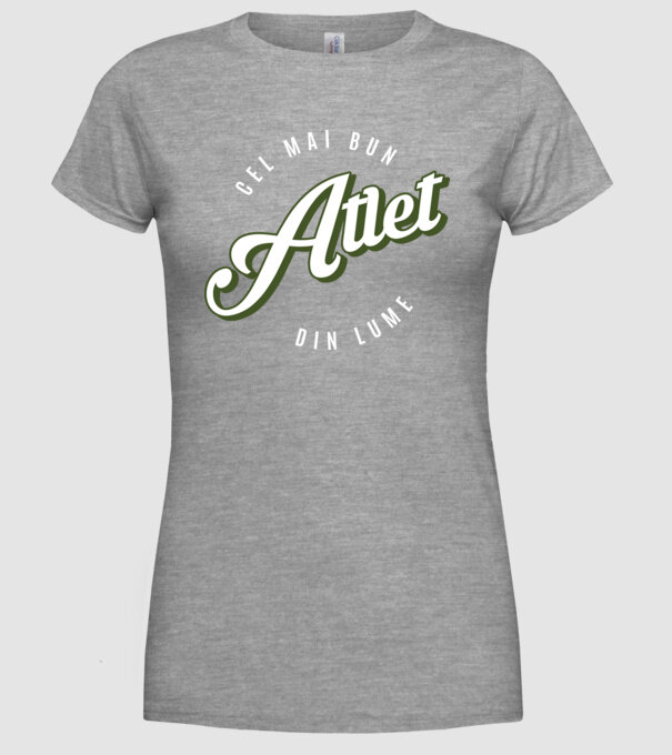 Cel mai bun Atlet din lume model gri pe tricou