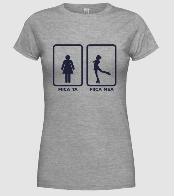 fiica ta - fiica mea model gri pe tricou