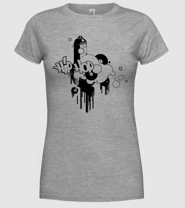 hip hop model gri pe tricou