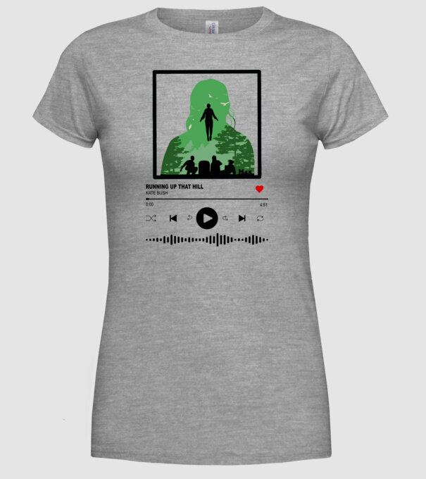 maxs favourite song stranger things model gri pe tricou