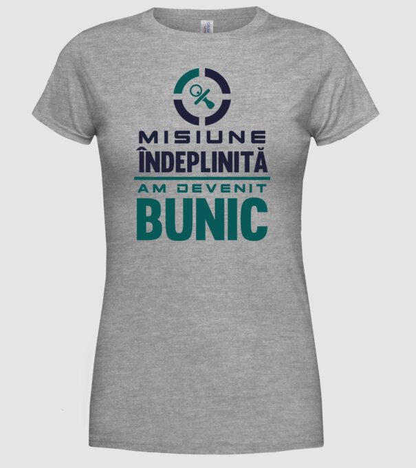Misiune îndeplinită - am devenit bunic model gri pe tricou