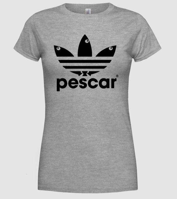 Pescar original model gri pe tricou