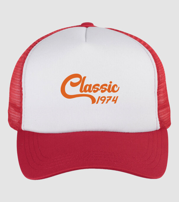 1974 Classic model alb/roșu pe tricou