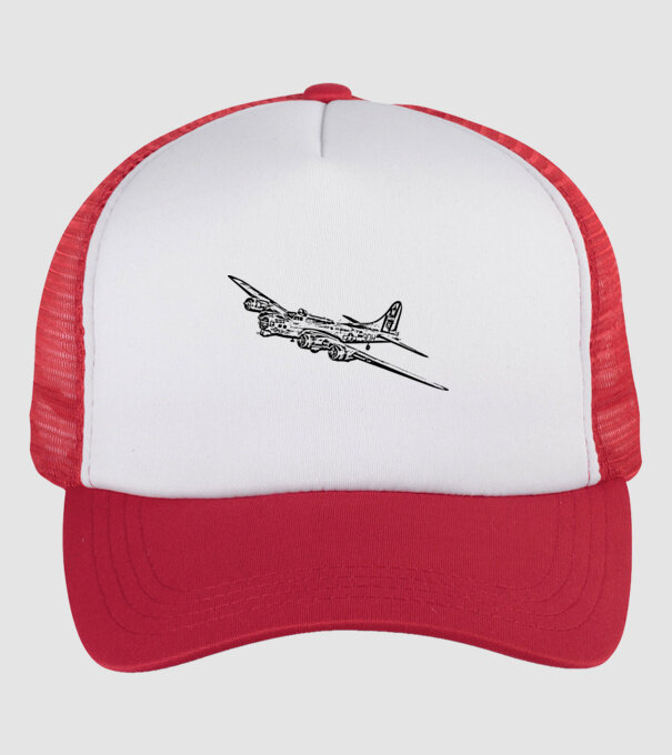 Avioane model alb/roșu pe tricou