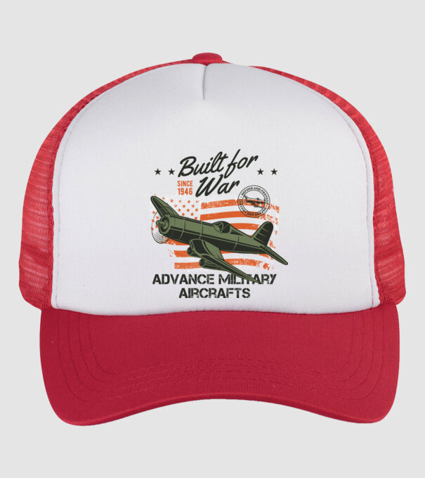 Avioane model alb/roșu pe tricou