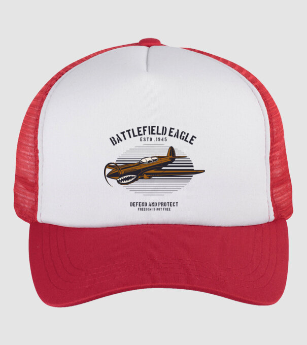 Avioane model alb/roșu pe tricou