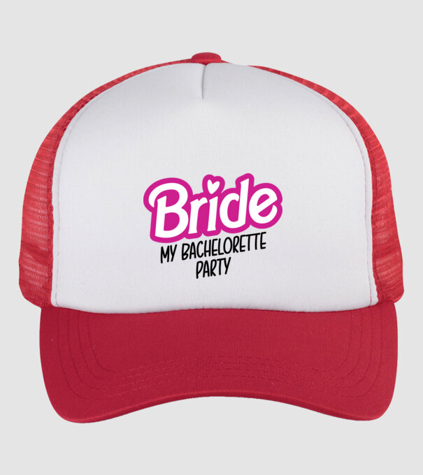 Bride Barbie model alb/roșu pe tricou