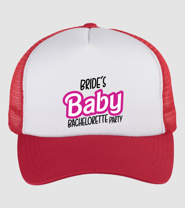 Bride Barbies baby model alb/roșu pe tricou