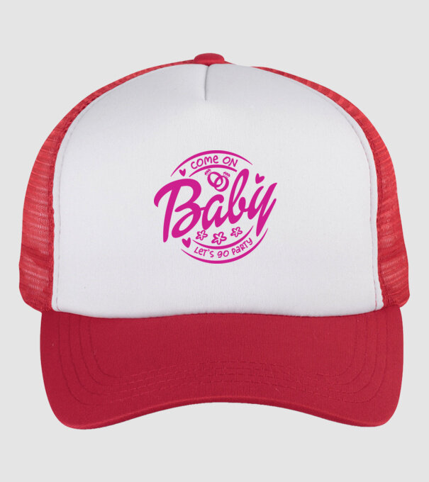 Bride Barbies Baby lets go party model alb/roșu pe tricou