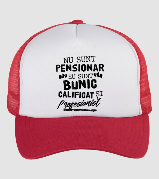 Bunicul profesionist model alb/roșu pe tricou