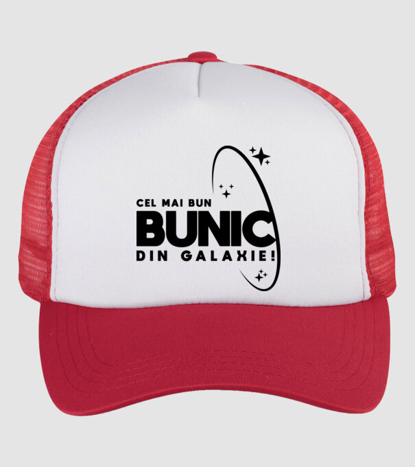Cel mai bun bunic din Galaxie! model alb/roșu pe tricou