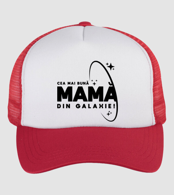 Cea mai bună bunică din Galaxie! model alb/roșu pe tricou