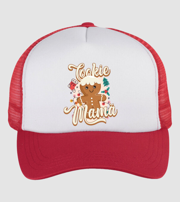 Cookie mamă model alb/roșu pe tricou