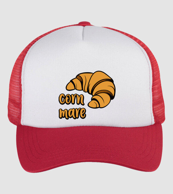 corn mare model alb/roșu pe tricou